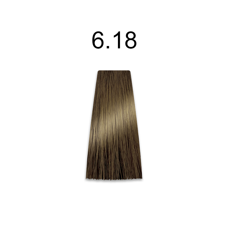 Mirella Professional Royal Jelly Color — стойкая крем-краска для волос, 100 мл 6.18 темный блондин пепельно-коричневый