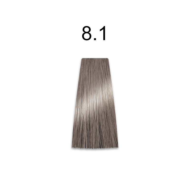 Mirella Professional Royal Jelly Color — стойкая крем-краска для волос, 100 мл 8.1 светлый блондин пепельный