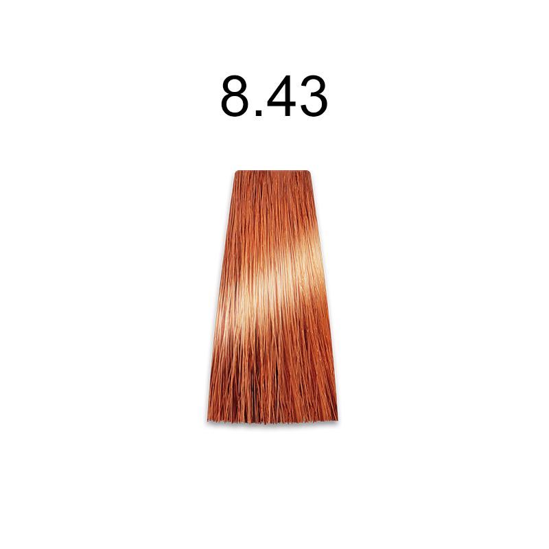 Mirella Professional Royal Jelly Color — стойкая крем-краска для волос, 100 мл 8.43 светлый блондин медно-золотистый