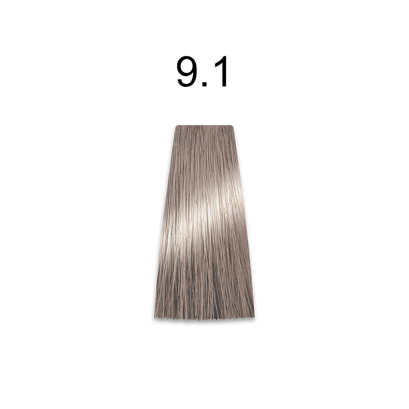 Mirella Professional Royal Jelly Color — стойкая крем-краска для волос, 100 мл 9.1 очень светлый блондин пепельный