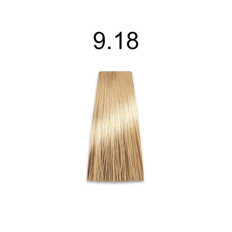 Mirella Professional Royal Jelly Color — стойкая крем-краска для волос, 100 мл 9.18 очень светлый блондин пепельно-коричневый