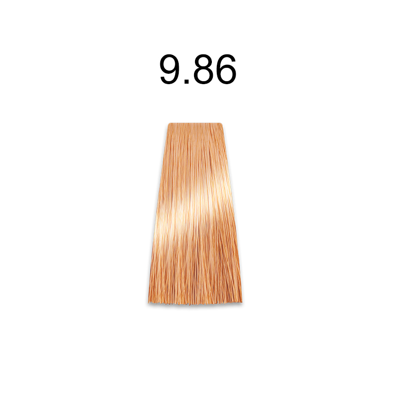 Mirella Professional Royal Jelly Color — стойкая крем-краска для волос, 100 мл 9.86 очень светлый блондин коричнево-красный