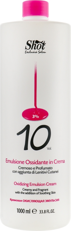 Shot Scented Oxi Emulsion Cream - Мягкий проявитель 1000 мл 10 vol (3%)