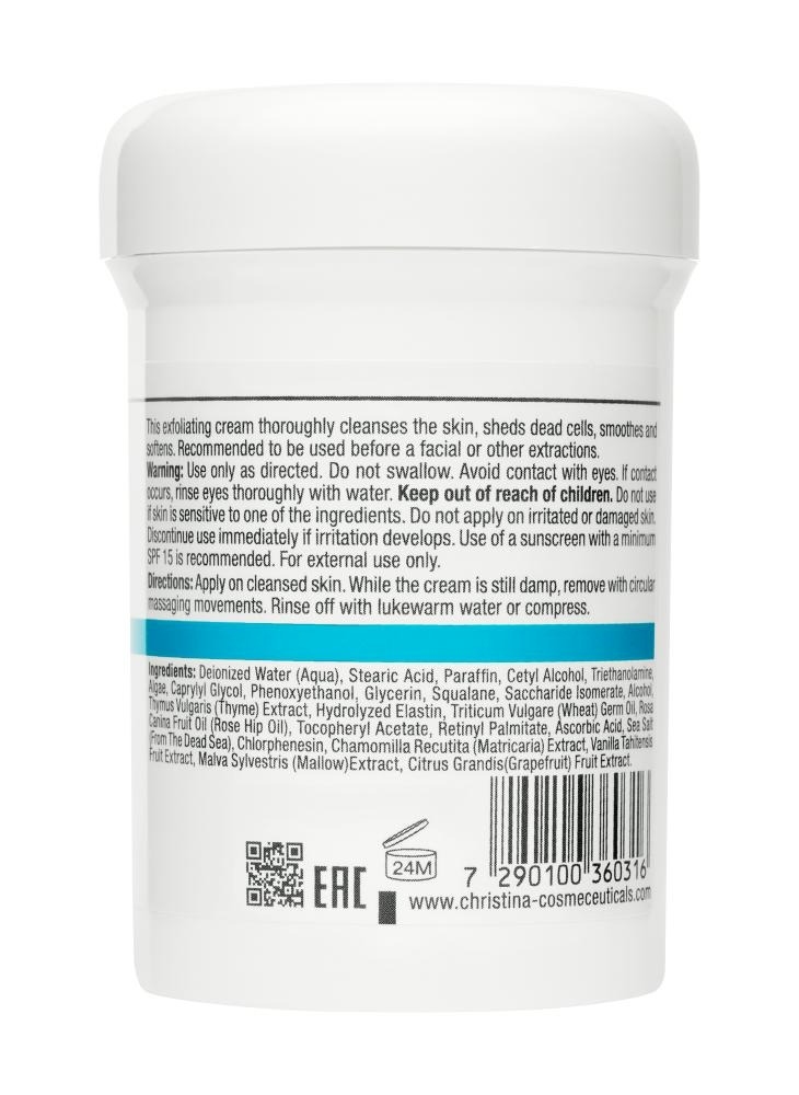 CHRISTINA  Peeling Gommage with vitamin E - Пілінг гоммаж із вітаміном Е для всіх типів шкіри 250 мл Фото №3