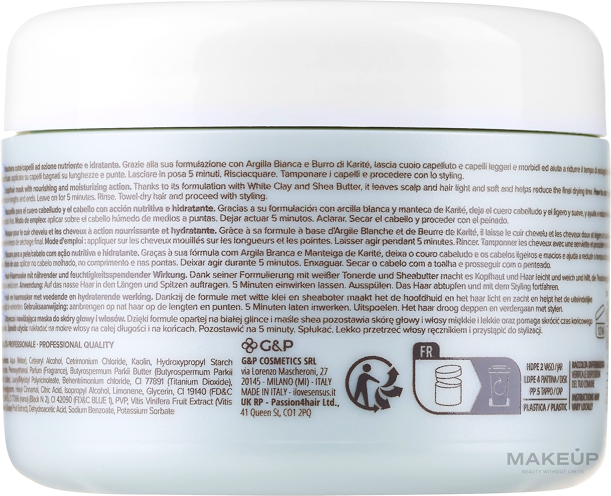 Sens.ùs Illumyna Scalp Detox Hydra Mask — увлажняющая маска для кожи головы 250 мл Фото №2