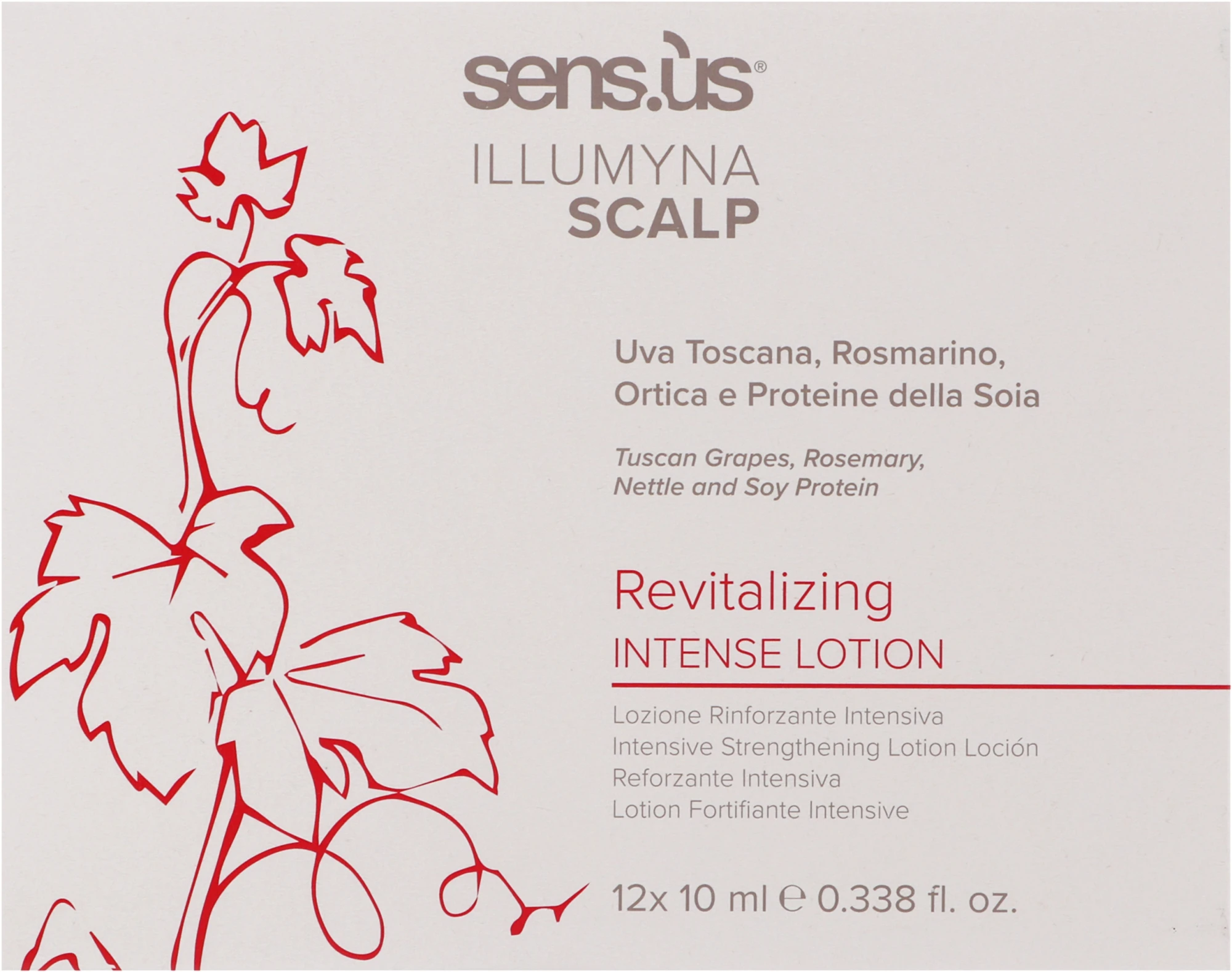 Sens.ùs Illumyna Scalp Revitalizing Intensive Lotion — Интенсивный лосьон в ампулах против выпадения волос 12х10 мл Фото №2