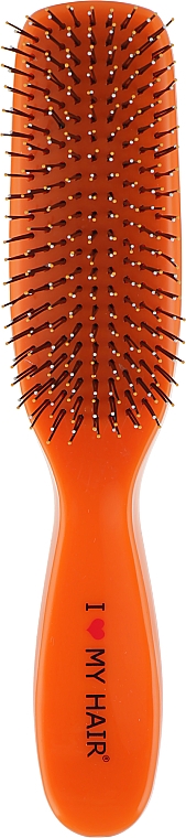 I Love My Hair "Spider"- Щетка для волос глянцевая Оранжевая M 1501