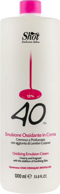 Shot Scented Oxi Emulsion Cream - М'який проявник 40 vol 12%  1000 мл
