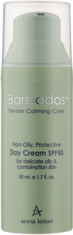 Anna Lotan Barbados Non Oily Protective Day Cream SPF50 - Знежирений сонцезахисний крем SPF 50  50 мл 303