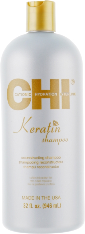 CHI Keratin Shampoo - Кератиновий відновлювальний шампунь  946 мл
