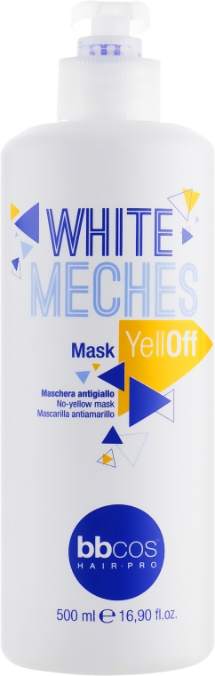 BBcos White Meches Yell-Off - Маска для освітленого волосся 500 мл