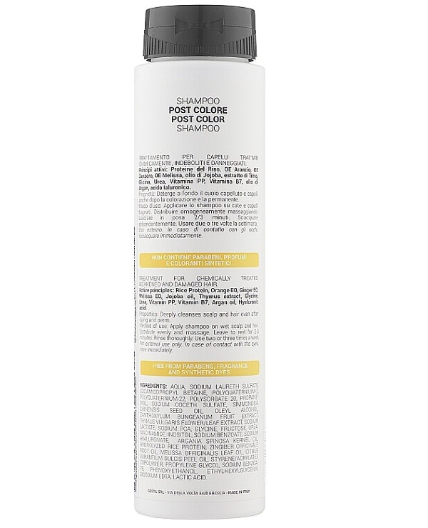 Gestil 2.5 POST COLOR SHAMPOO - Шампунь для окрашенных волос 250мл - 1