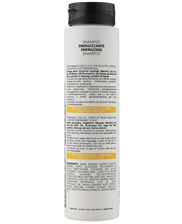Gestil 2.7 ENERGIZING SHAMPOO - Поновлюючий шампунь із синергетичним ефектом 250мл - 1