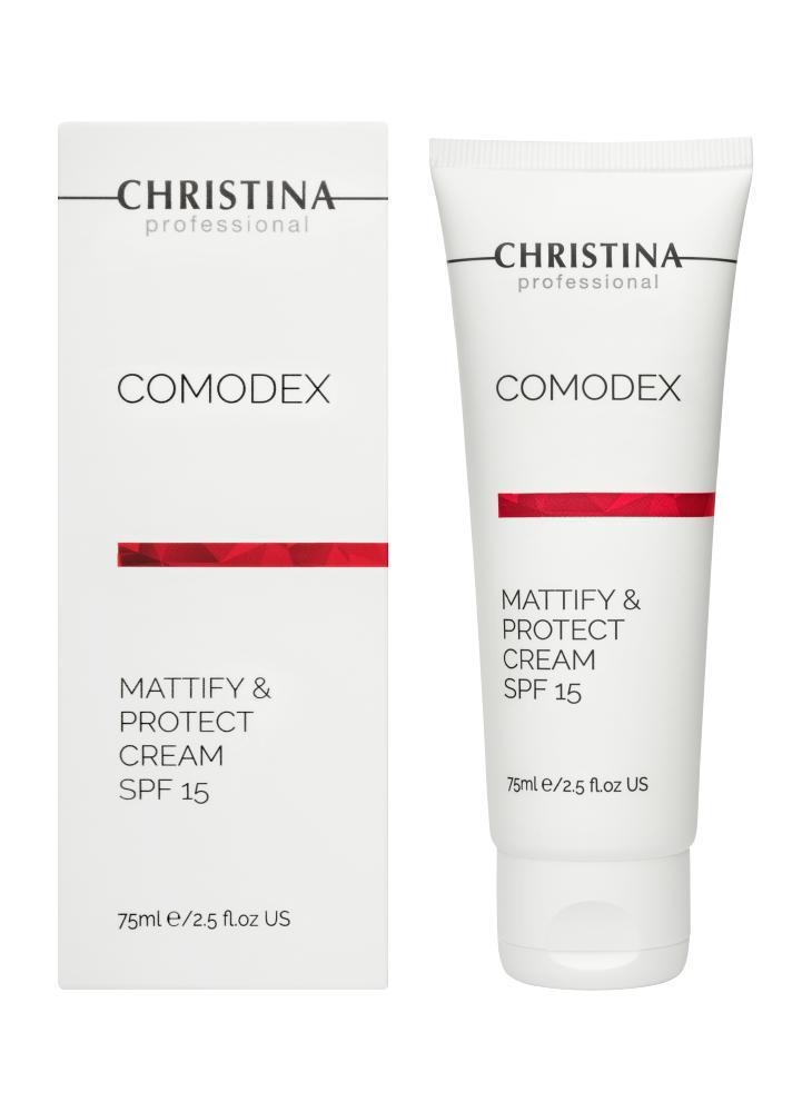 Сонцезахисний крем з матовим ефектом для проблемної шкіри - COMODEX - Mattify & Protect SPF15 - 1