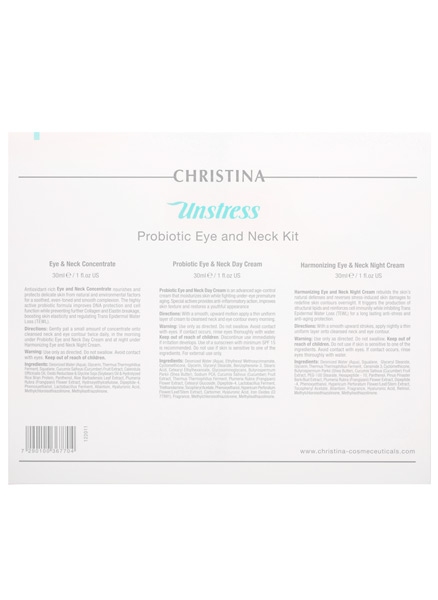 CHRISTINA Набор антистресс-препаратов для кожи век и шеи - Unstress Eye and Neck Kit - 1