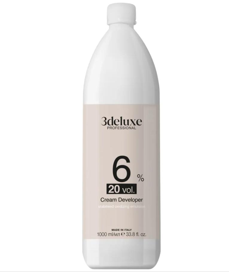 3DELUXE Cream developer 6% Окислювач 6%, 1000 мол