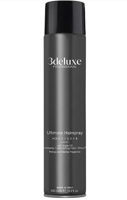 3DELUXE Ultimate Hairspray Лак для волос экстрасильной фиксации 500 мл