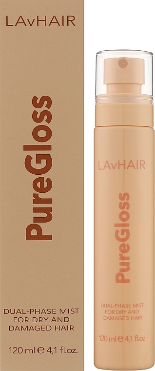 LAvHAiR PureGloss - Двофазний спрей для сухого та пошкодженого волосся 120 мл