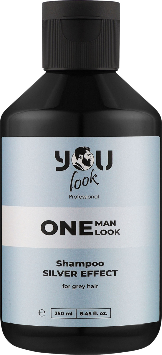  You Look ONE Man Shampoo SILVER EFFECT - шампунь для чоловіків - догляд та нейтралізація жовтизни сивого волосся