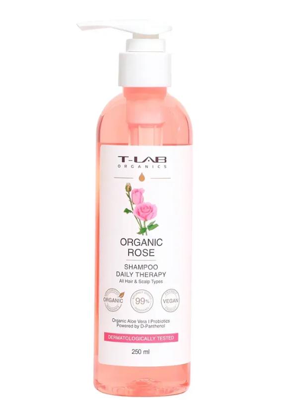 T-LAB ORGANIC ROSE Daily Therapy Shampoo – Шампунь, 250 мл