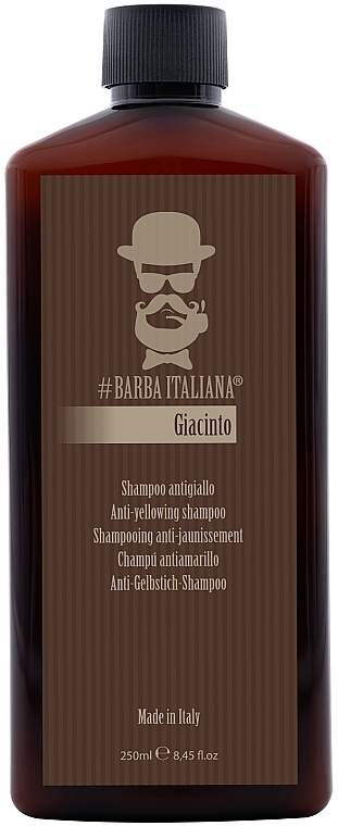 Barba Italiana Giacinto Shampoo - Серебристый шампунь для волос