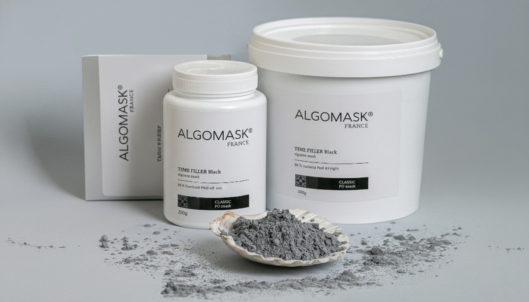 ALGOMASK TIME filler Black Peel off mask -