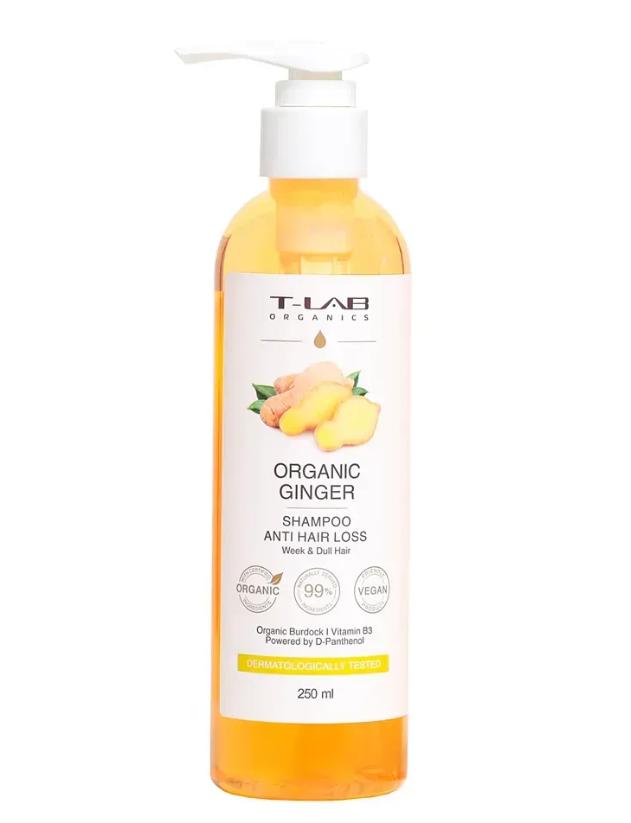 T-LAB ORGANIC GINGER Anti-Hair Loss Shampoo – Шампунь, 250 мл