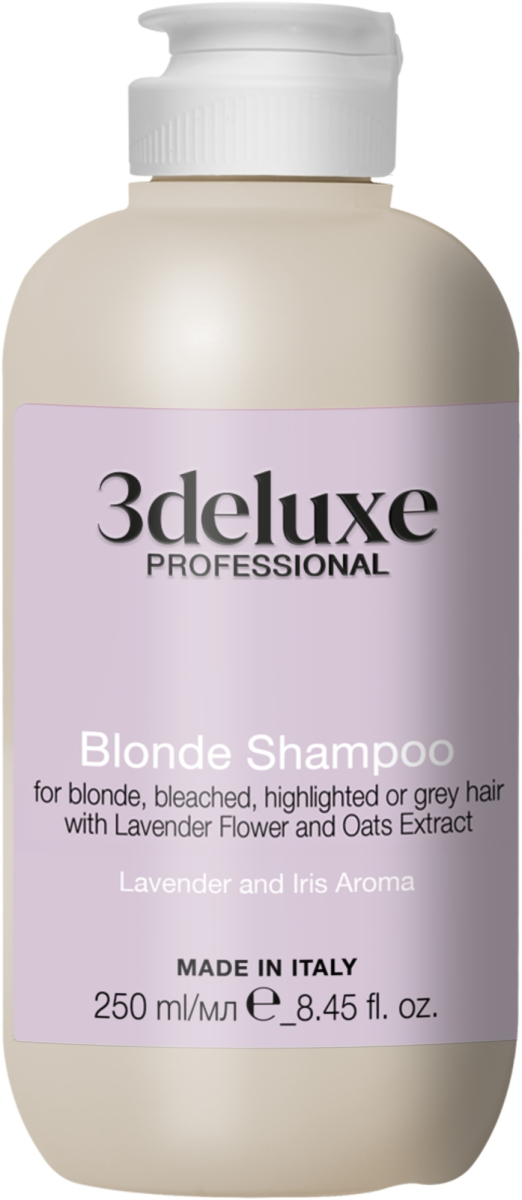 3Deluxe Blonde Shampoo - Шампунь для светлых, осветленных и седых волос