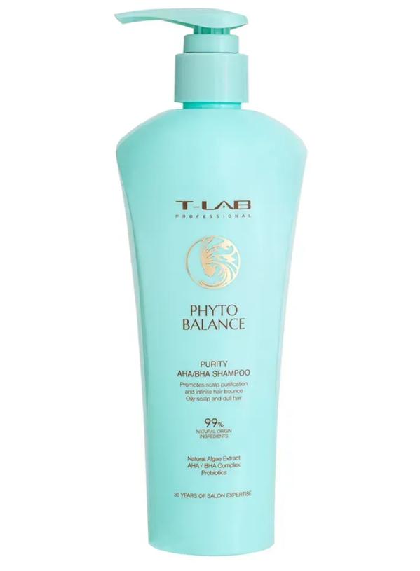 T-LAB PHYTO BALANCE PURITY AHA/BHA Shampoo – Очищаючий шампунь Phyto Balance / AHA/BHA, 300 мл