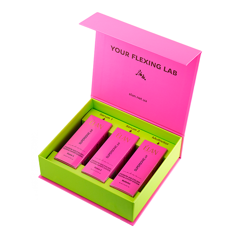 Elan Professional Line - Профессиональный набор для ламинирования ресниц SUPERSONIC 2.0 PINK