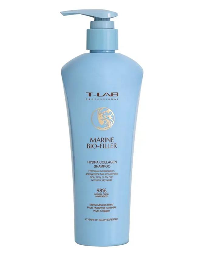 T-LAB MARINE BIO-FILLER HYDRA COLLAGEN Shampoo — Шампунь Marine Bio-Filler увлажнение / коллаген, 300 мл