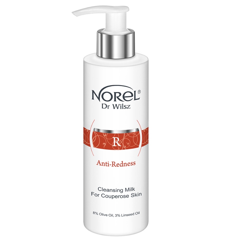 Norel Anti-Redness Cleansing Milk For Couperose Skin - Молочко, що очищає, для куперозної шкіри обличчя