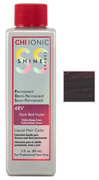 CHI Ionic Shine Shades Liquid Color - Безаміачна перманентна фарба 4RV - Темний червоний фіолет