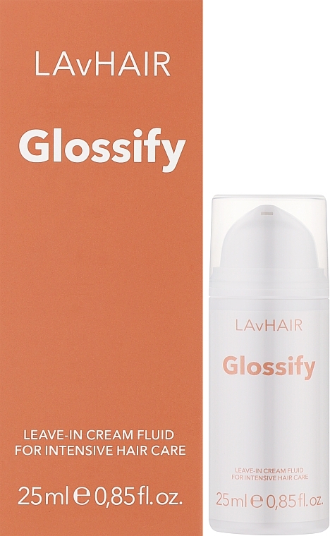 LAvHAiR Glossify - Незмивний крем-флюїд для інтенсивного догляду за волоссям 25 мл