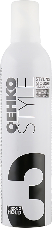 C:EHKO Style Styling Mousse Diamond (3) - Піна для укладання волосся Діамант з екстрактом лічі, сильна фіксація