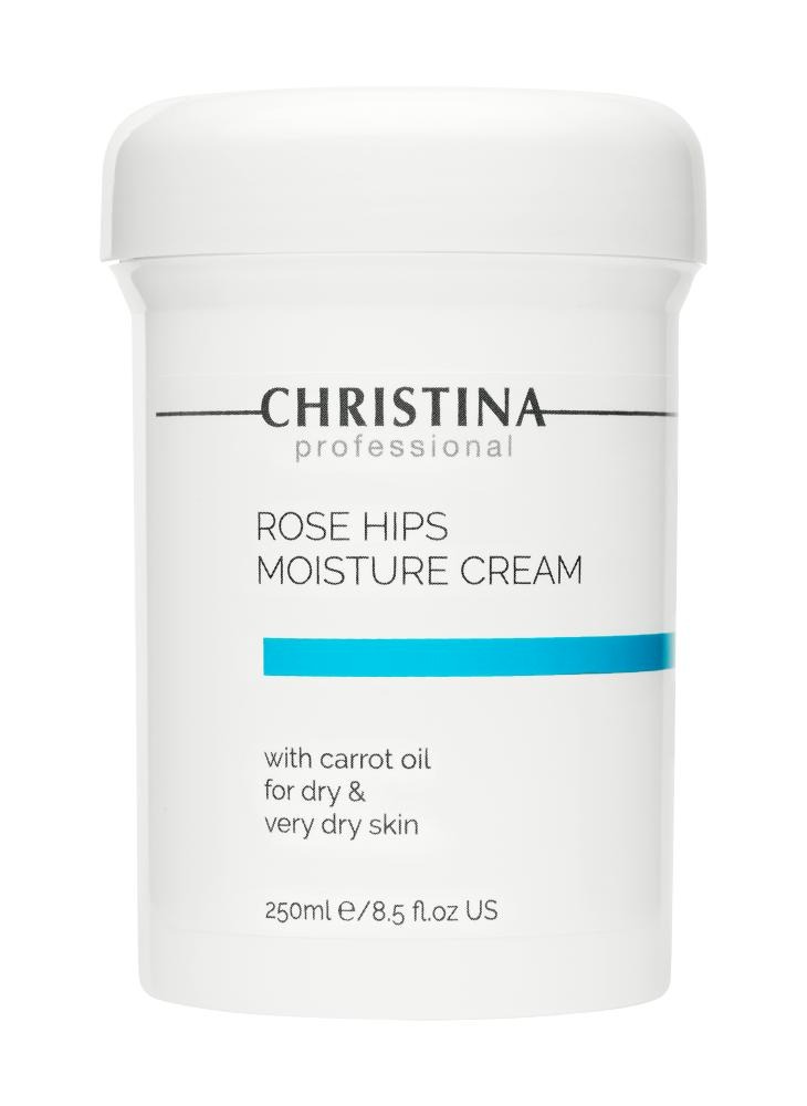CHRISTINA Rose Hips Moisture Cream with Carrot Oil - Увлажняющий крем с маслом шиповника и морковным маслом для сухой кожи