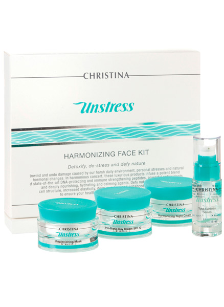 CHRISTINA Набор антистресс-препаратов для ухода кожи лица - Unstress Face kit