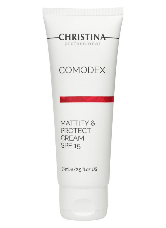 Сонцезахисний крем з матовим ефектом для проблемної шкіри - COMODEX - Mattify & Protect SPF15 - 13216