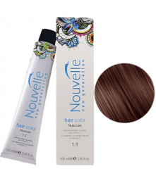 Стойкая крем-краска - Nouvelle X-Chromatic Hair Color 100мл 5.35 - Светло-золотистый коричневый красного дерева 