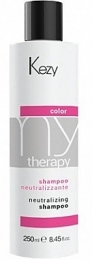 Шампунь для волос нейтрализирующий желтизну - Kezy MyTherapy Post Color Neutralizing Shampoo